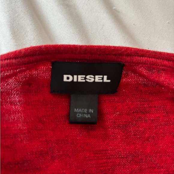 VINTAGE Diesel Long Sleeve Crew Neck with Embroidered Panther - Picture 5 of 5